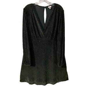 LBD, Black, polka dot, short dress, XXL